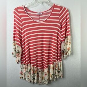 Frumos 3/4 Sleeve Blouse Size 1X NWOT